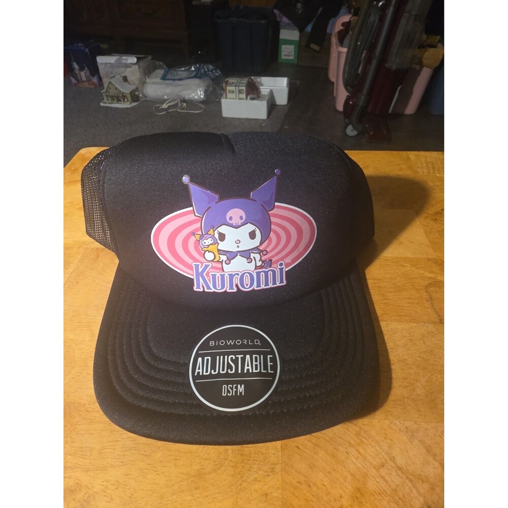 Sanrio Kuromi Truckers Cap Hat New NWT Adjustable Black
